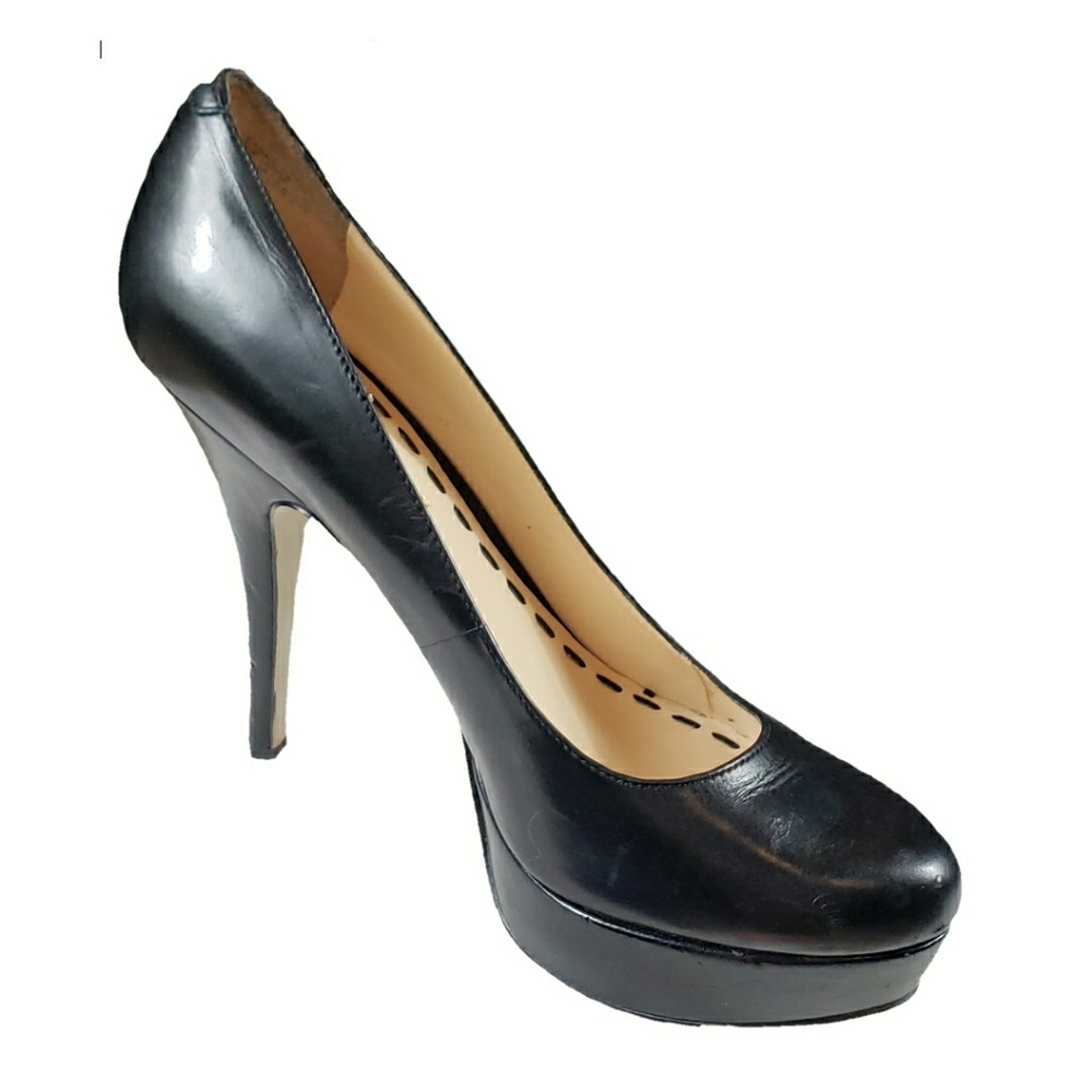 Enzo Angiolini Black Leather Heels